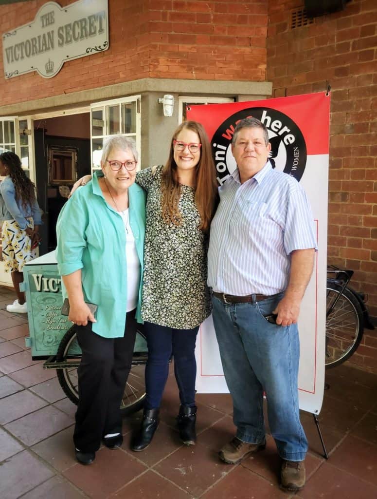 Toni Squara with her family