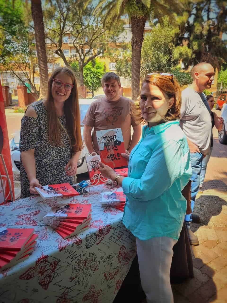 Toni Was Here book for sale at the launch