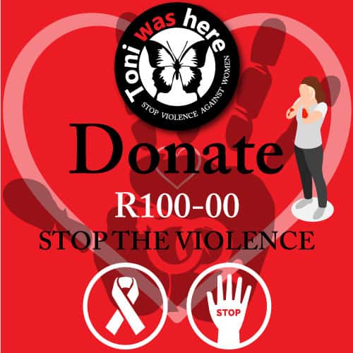 Donate R100 Stop violence against Women